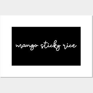 mango sticky rice - white Posters and Art